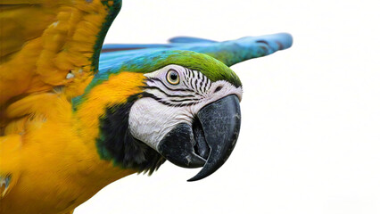 Fototapeta premium Colorful macaw in flight