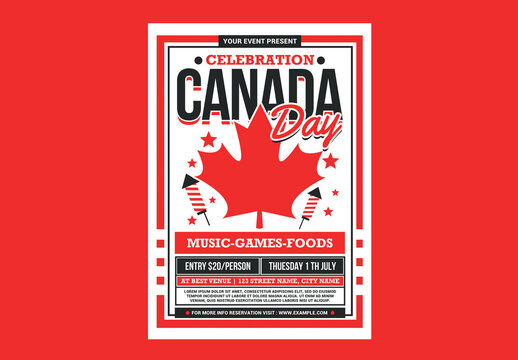 Canada Day Celebration Flyer