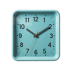 Fototapeta premium Pastel Square Clock: Time Management & Minimalist Design