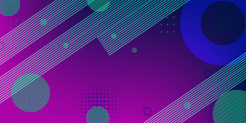 banner background. colorful gradations, pink and dark blue. abstract geometric. memphis style