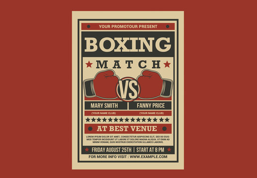 Boxing Match Flyer