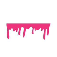 Pink liquid drop 