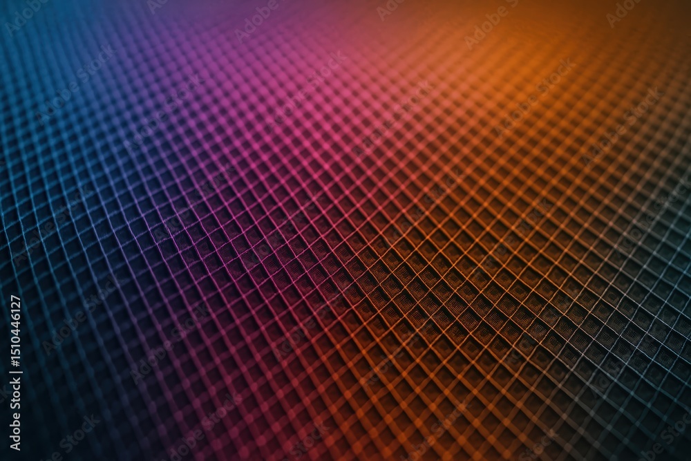 Poster colorful abstract grid pattern with gradient background and geometric design for creative projects