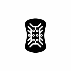 Bio Sensing Patch Device Icon with Skin Patch and Sensor