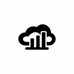 Big Data Analysis Vector Silhouette Icon Design