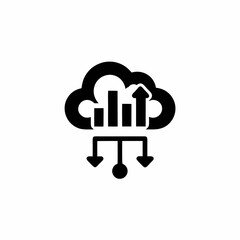 Big Data Analysis Vector Silhouette Icon Design