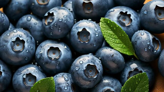 fresh blueberries, berry farming concept, healthy eating, food industry