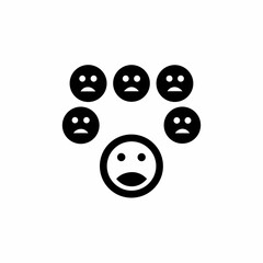 Emotion Recognition AI Vector Silhouette Icon Design