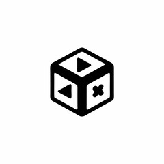 Immersive Simulation Room Vector Silhouette Icon