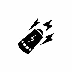 Next Gen Battery Tech Vector Silhouette Icon Design
