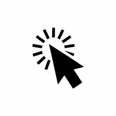 Pay Per Click Advertising Vector Silhouette Icon Design