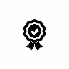 Order Confirmation Vector Silhouette Icon Design