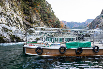 Scenic Boat Ride through Oboke Gorge in Tokushima, Shikoku, Japan