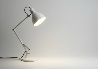 Modern White Desk Lamp Minimalist Home Office Study Lighting Illumination Bright Idea Workspace