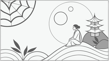 wedding invitation card with bride and groom