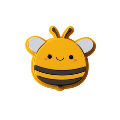 Joyful Bee: A cute cartoon bee with bright colors and friendly expression, ready to spread joy and positivity.