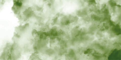 Abstract background of colorful liquid liner. Abstract texture of liquid green and white are light pattern.watercolor art canvas painting with white clouds and stains, blurry smog texture art design.