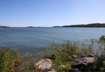 Trosa Havsbad in the Södermanland area, surrounded by magnificent archipelago views. Sweden.