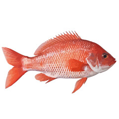 Vector illustration of a carp fish isolated on white background