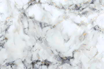Seamless White Marble Texture with Natural Veins Digital Illustration