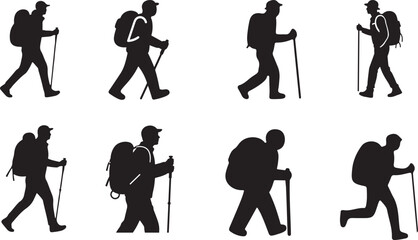 Hiker with Backpack icon.