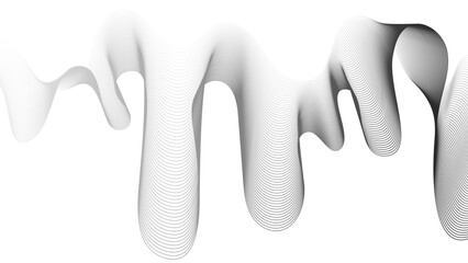 Abstract backdrop with grey wave gradient lines