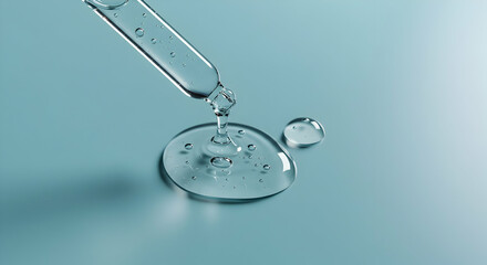 Clear serum drops falling skincare beauty cosmetic product drop liquid transparent