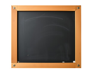 Obraz premium Blank chalkboard with wooden frame
