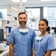 Obraz premium doctor and patient in hospital