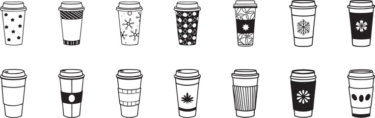 Coffee Cups, Seasonal Takeaway Mug Collection.