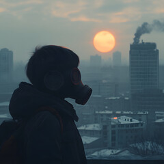 Breathing Through the End: Child Facing Environmental Destruction