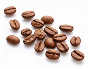 Obraz premium coffee beans on white background