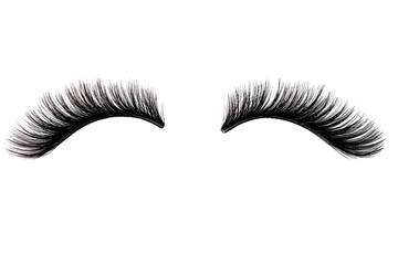 Black Eyebrows and Eyelashes Permanent Make Up and Tattooing Concept for Beauty Cosmetic Salon. Vector illustration of Makeup. Ai Generated Images