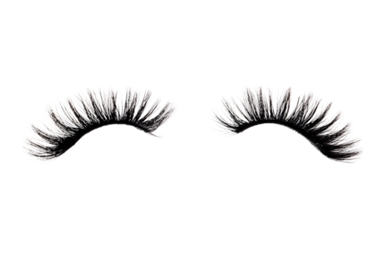 Black Eyebrows and Eyelashes Permanent Make Up and Tattooing Concept for Beauty Cosmetic Salon. Vector illustration of Makeup. Ai Generated Images