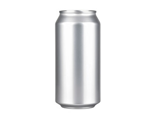 Minimalist Aluminum Slim Can on Reflective Surface, Transparent Background PNG