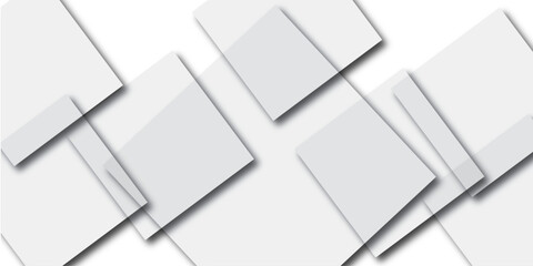 Obraz premium modern gray and white square rectangle shape seamless modern gray triangle technology concept and geometric tile mosic white background design .