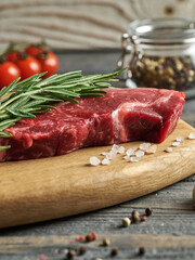raw beef steak