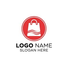 Obraz premium Modern colorful eCommerce logo design flat vector illustration