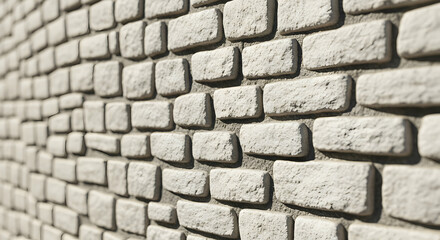 Obraz premium White Brick Wall Texture Background Seamless Pattern Design Element for Architecture Interior Exterior Home Decor Construction Building Material