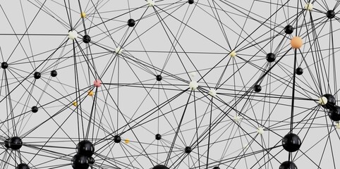 Obraz premium Abstract image of a complex network, ideal for technology, connection, and global concepts.