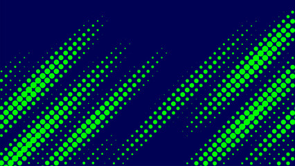 Blue and green abstract color halftone background, simple modern dotted texture banner with copy space