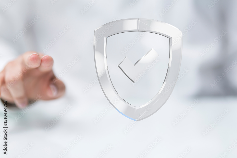 Poster high-level data security. advanced protection for your sensitive information. trust and peace of min