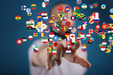 Image of diverse flags illustrating global reach, international business, and worldwide connections.