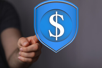 Protecting your money is key.  This image depicts a digital shield safeguarding financial assets.