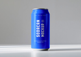 Aluminum Soda Can Mockup