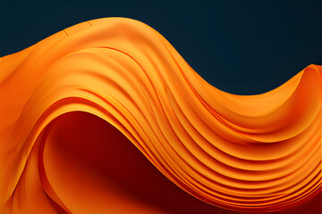abstract orange wave background