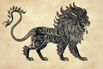 A chimera with a lion s body