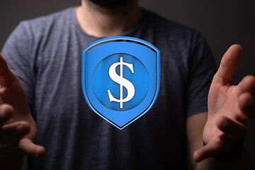 Safeguard your investments.  Financial security and protection visualized.