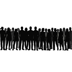 Group of people silhouette