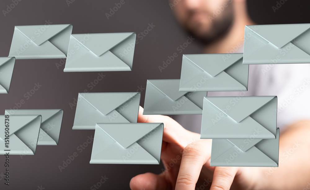 Leinwandbilder Efficiently manage and organize your inbox. Streamline email workflow for increased productivity.